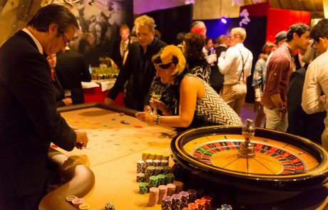 Mobiles Fun-Casino: Veranstaltungsfoto mit Roulette-Tisch